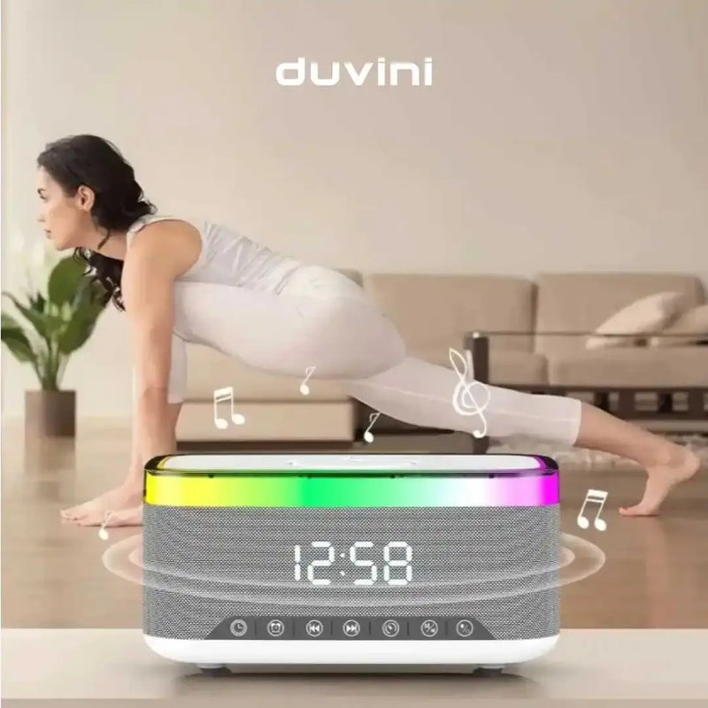 Rádio + Relógio + Despertador + Bluetooth + Carregador + Frete Grátis + Bônus + Descontos