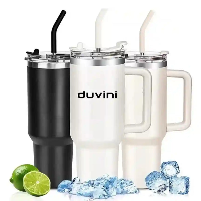 Garrafa Térmica Com Canudo + Frete Grátis + Bônus + Descontos