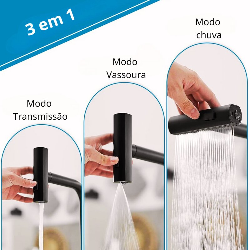 Torneira de Cozinha Multifuncional + Água Quente e Fria + Frete Grátis + Bônus + Descontos