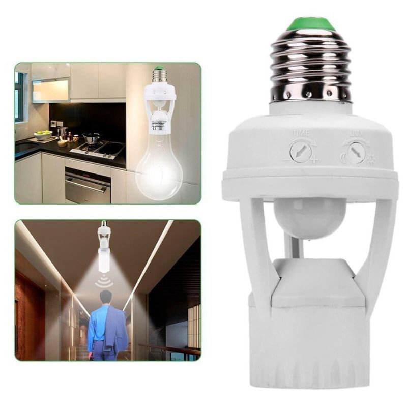 Sensor de Presença para Soquete de Lâmpada + Frete Grátis + Bônus + Descontos