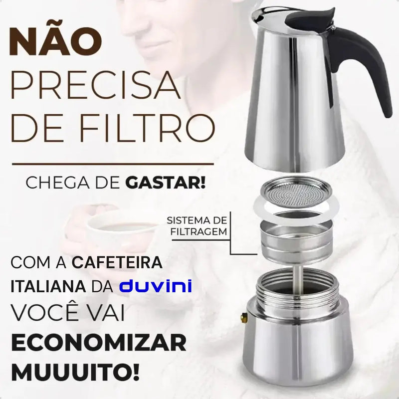 Cafeteira Italiana + Frete Grátis + Bônus + Descontos