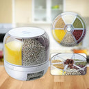 Dispenser de Grãos CerealMix Giratório com 6 Compartimentos