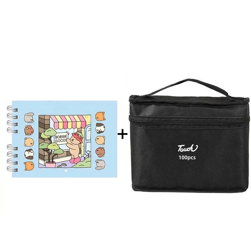 Kit Livro Colorir Bobbie Goods + Canetinhas Coloridas