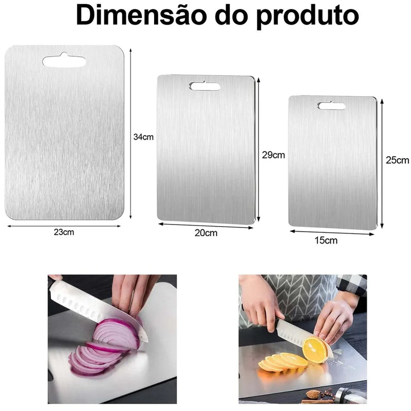 Tábua de Corte de Inox + Frete Grátis + Bônus + Descontos