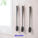 Escova de Silicone Multiuso FlexiClean com Cabo Longo para Limpeza Profunda - Kit com 3 Unidades