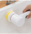 Escova de Limpeza Elétrica TurboClean 5 em 1 com Alta Potência