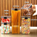 Kit de Potes Herméticos OrganizaPro com Vedação Total