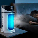 Mini Climatizador FreshAir com Umidificação, Ventilação e Luz LED Colorida