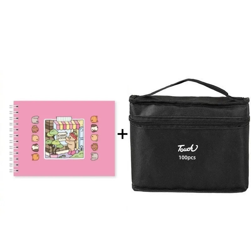 Kit Livro Colorir Bobbie Goods + Canetinhas Coloridas