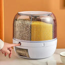 Dispenser de Grãos CerealMix Giratório com 6 Compartimentos