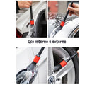 Kit Automotivo CleanCar com 5 Pincéis Profissionais para Higienização Precisa