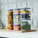 Kit de Potes Herméticos OrganizaPro com Vedação Total