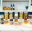 Kit de Potes Herméticos OrganizaPro com Vedação Total