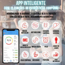 Balança Digital de Bioimpedância BioBalance com Monitoramento Corporal Completo