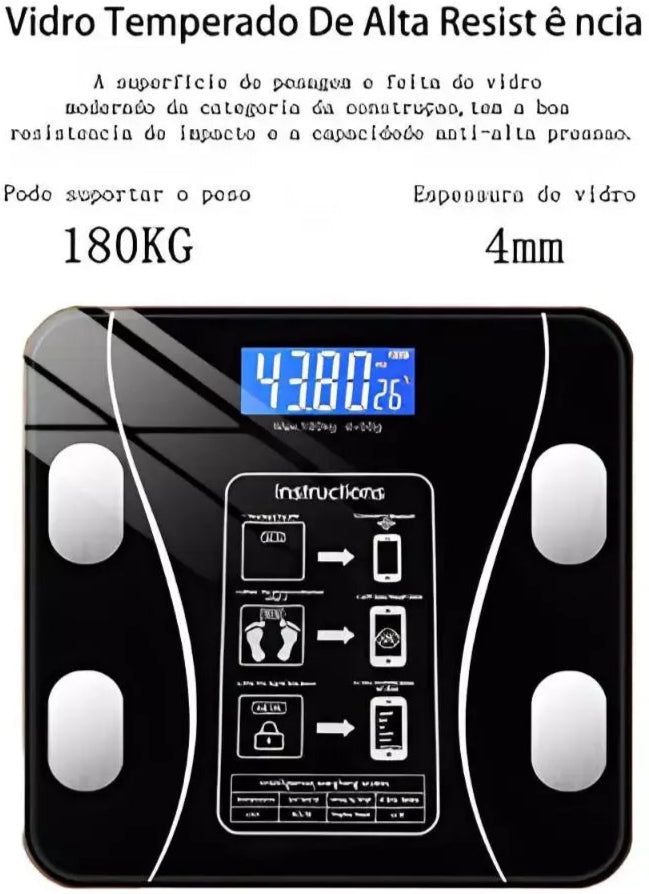 Balança Digital de Bioimpedância + Frete Grátis + Bônus + Descontos