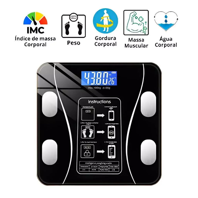 Balança Digital de Bioimpedância + Frete Grátis + Bônus + Descontos
