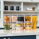 Kit de Potes Herméticos OrganizaPro com Vedação Total