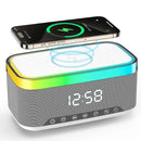 Rádio Relógio TimeSound com Bluetooth, Carregamento Sem Fio e Iluminação