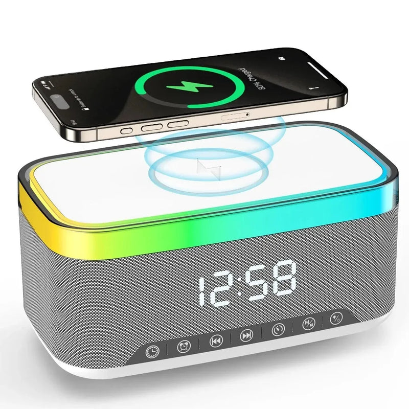 Rádio + Relógio + Despertador + Bluetooth + Carregador + Frete Grátis + Bônus + Descontos