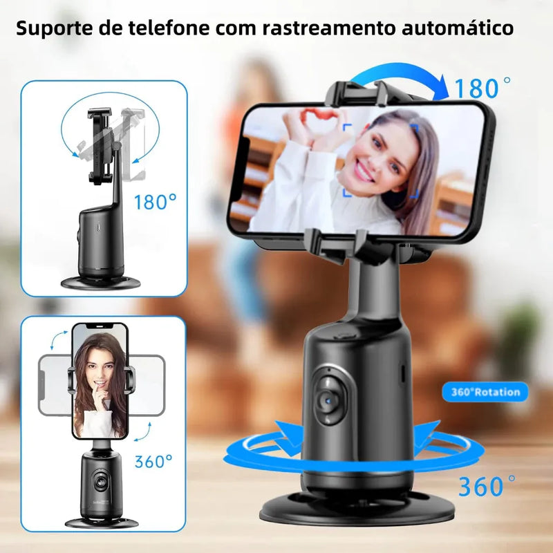 Suporte de Celular com Rastreamento Facial + Controle Remoto + Frete Grátis + Bônus + Descontos