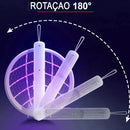 Raquete Elétrica PowerShock Recarregável com Luz Atrativa