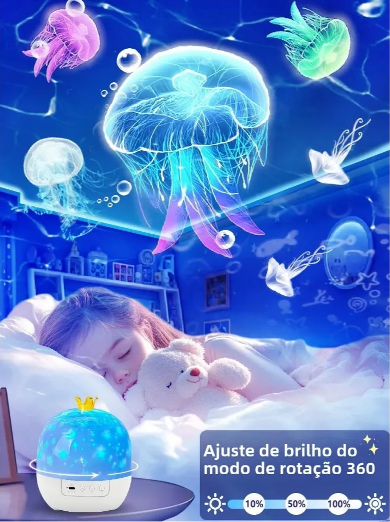 Luminária + Projetor de Imagens Infantis + Frete Grátis + Bônus + Descontos
