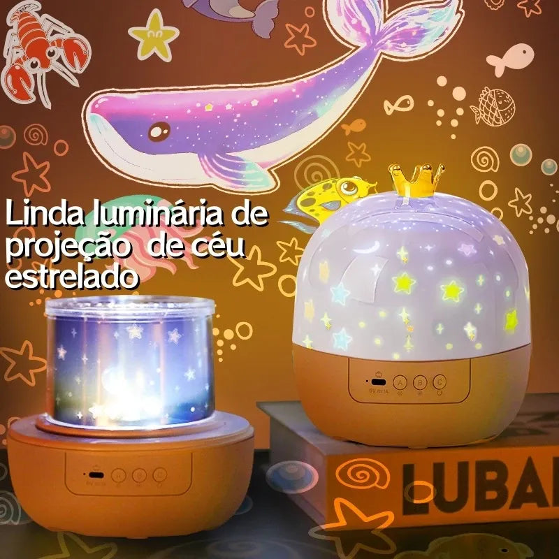 Luminária + Projetor de Imagens Infantis + Frete Grátis + Bônus + Descontos
