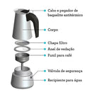 Cafeteira Italiana Elegance com Design Sofisticado