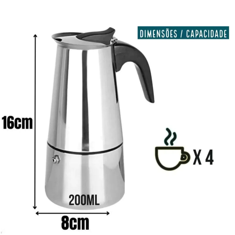 Cafeteira Italiana + Frete Grátis + Bônus + Descontos