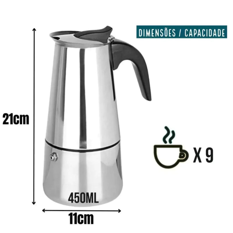Cafeteira Italiana + Frete Grátis + Bônus + Descontos