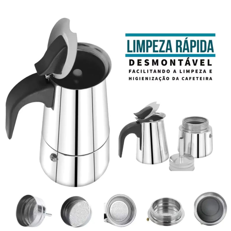 Cafeteira Italiana + Frete Grátis + Bônus + Descontos