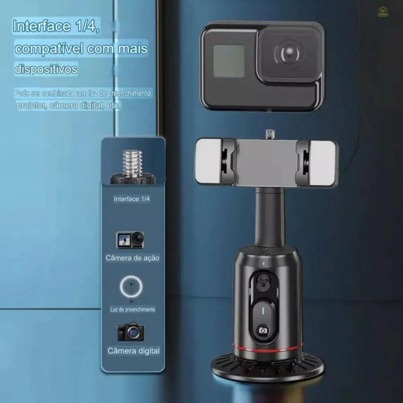 Suporte de Celular com Rastreamento Facial + Controle Remoto + Frete Grátis + Bônus + Descontos
