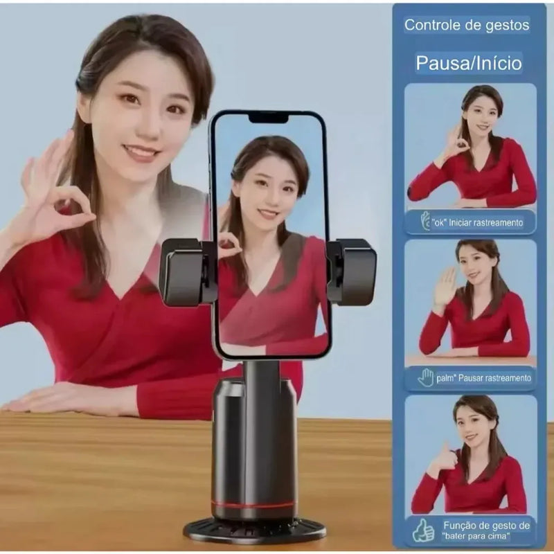 Suporte de Celular com Rastreamento Facial + Controle Remoto + Frete Grátis + Bônus + Descontos