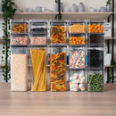 Kit de Potes Herméticos OrganizaPro com Vedação Total