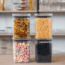 Kit de Potes Herméticos OrganizaPro com Vedação Total