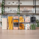 Kit de Potes Herméticos OrganizaPro com Vedação Total