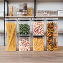 Kit de Potes Herméticos OrganizaPro com Vedação Total