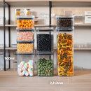 Kit de Potes Herméticos OrganizaPro com Vedação Total