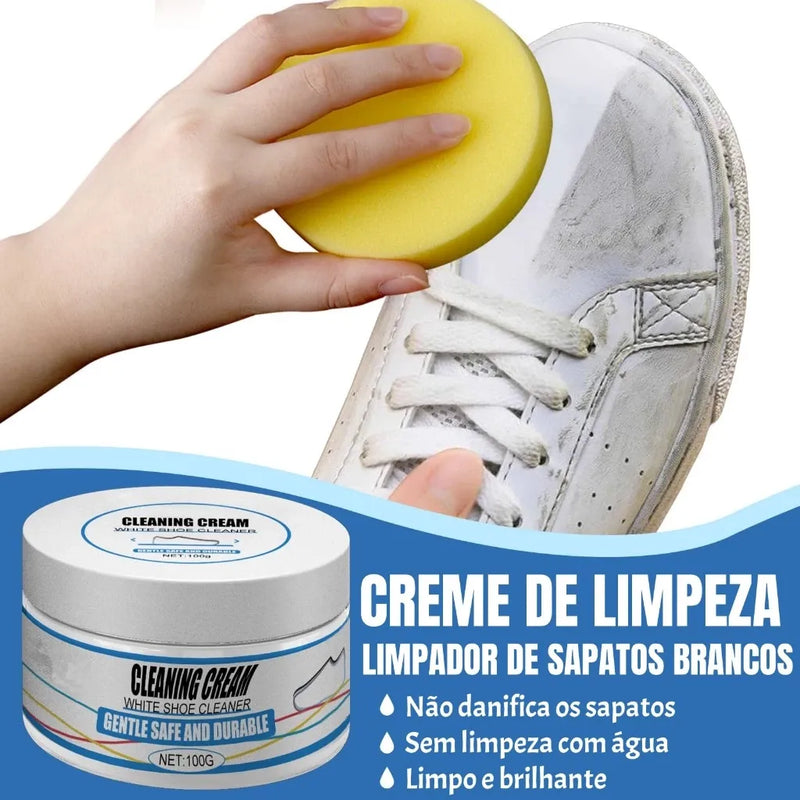 Creme de Limpeza de Tênis + Escova + Frete Grátis + Bônus + Descontos