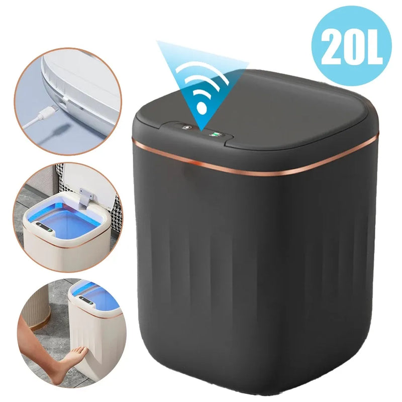 Lixeira Automática com Sensor + Frete Grátis + Bônus + Descontos