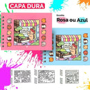 Kit Livro de Colorir Bobbie Goods com Canetinhas de Ponta Dupla