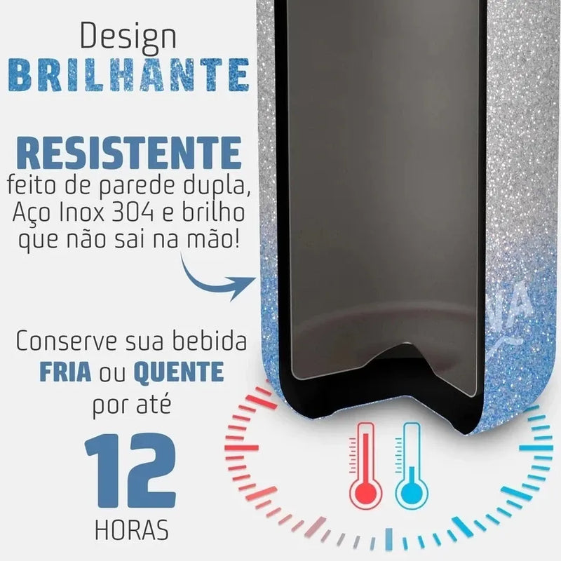 Garrafa Térmica Com Canudo + Frete Grátis + Bônus + Descontos
