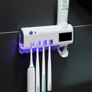 Suporte de Escova e Dispenser de Creme Dental OralClean UV com Esterilizador