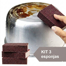 BrilhoFácil | Esponja Abrasiva para Limpeza Pesada