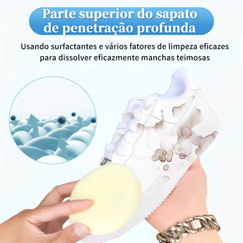 Creme de Limpeza de Tênis + Escova + Frete Grátis + Bônus + Descontos