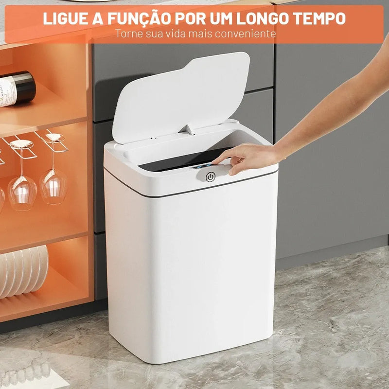 Lixeira Automática com Sensor + Frete Grátis + Bônus + Descontos