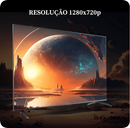 Mini Projetor de Cinema CineMax 4K com Wi-Fi Integrado