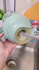 Escova de Silicone Multiuso FlexiClean com Cabo Longo para Limpeza Profunda - Kit com 3 Unidades