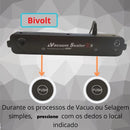 Seladora Vacuum Sealer com Dupla Função