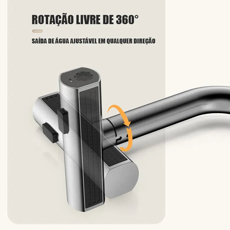 Torneira de Cozinha Multifuncional + Água Quente e Fria + Frete Grátis + Bônus + Descontos